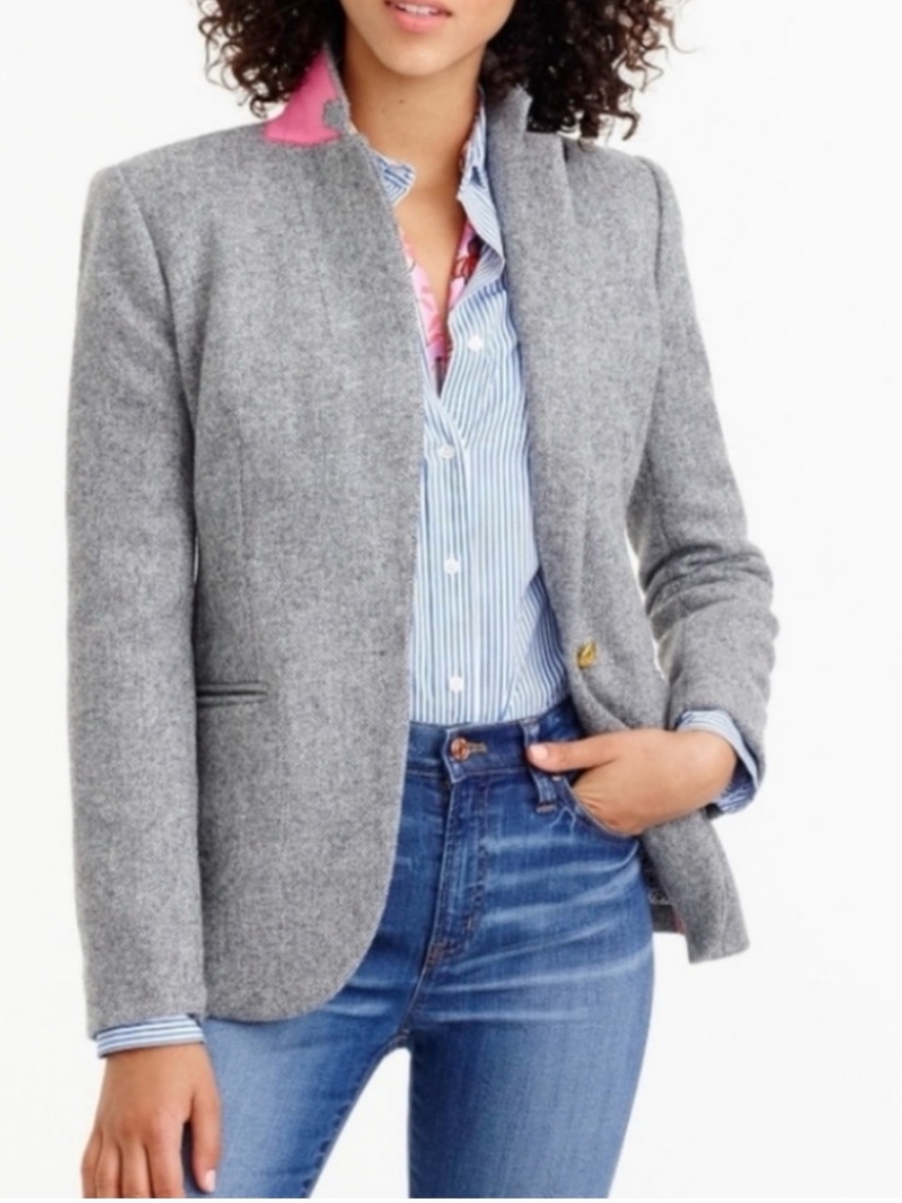J. Crew Campbell Donegal Wool Blazer 10